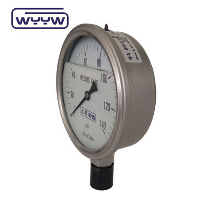 SS304 0-100Bar PSI 63mm 100mm Gliserin Manometer Pressure Gauge Gliserin diisi