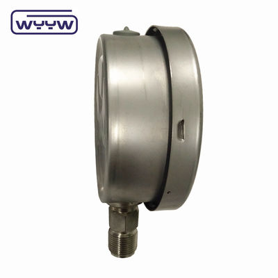 Bayonet Kgf/Cm2 Psi 4 &quot;Licid Filled Pressure Gauge Bagian bawah Koneksi