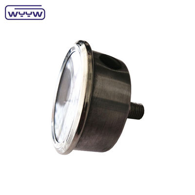 kualitas tinggi manometer aksial MPa/bar/kg Koneksi belakang 60mm penuh 304ss stainless steel alat ukur tekanan