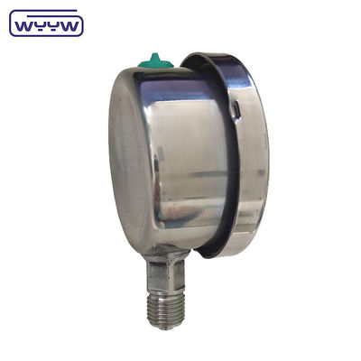 60mm Silikon Cairan Hidraulik Diisi Tekanan Gauge Baja tahan karat