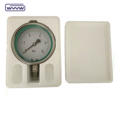 60mm Silikon Cairan Hidraulik Diisi Tekanan Gauge Baja tahan karat