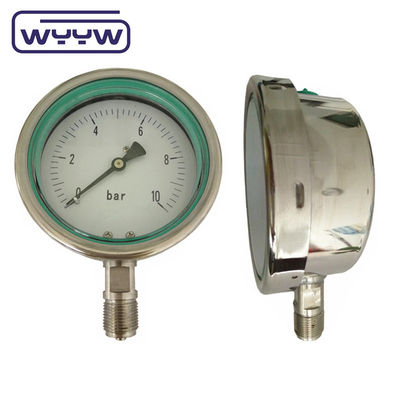 Semua stainless steel Pressure Gauge Manometer yang diisi cairan