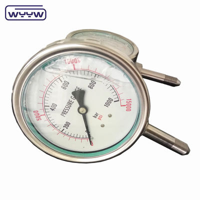 Meter Tekanan Industri Berisi Minyak 4&quot; 100mm