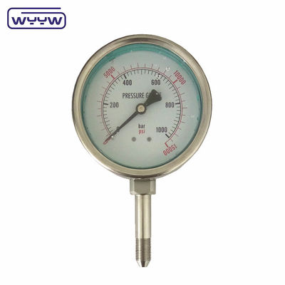 Meter Tekanan Industri Berisi Minyak 4&quot; 100mm