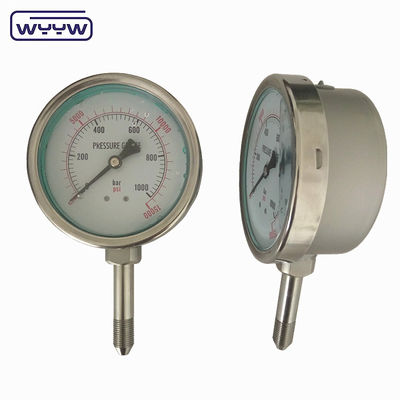 Meter Tekanan Industri Berisi Minyak 4&quot; 100mm