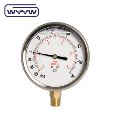 Komposisi Pressure Gauge Vakum Dan Positif Pressure Manometer 63mm 100mm