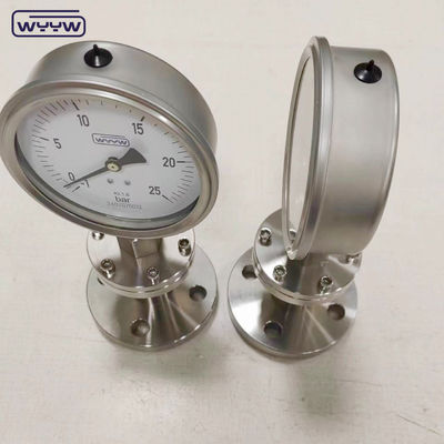 1/2 Thread Size Bourdon Tube Pressure Gauge dengan 1/4 Inch NPT Connection Size untuk pengukuran tekanan yang akurat