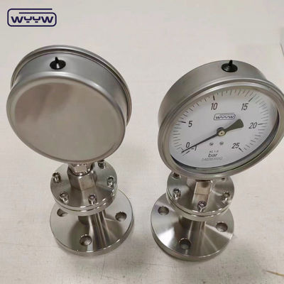 1/2 Thread Size Bourdon Tube Pressure Gauge dengan 1/4 Inch NPT Connection Size untuk pengukuran tekanan yang akurat