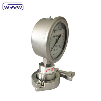 2.5 Inch Diaphragm Pressure Gauge dengan koneksi bagian bawah dan NPT Thread