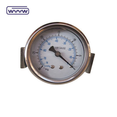 2.5 Inch 4 Inch Dial Size Vacuum Pressure Gauge Dengan Bagian Merah Kuningan Minyak Atau Baja Rinsing