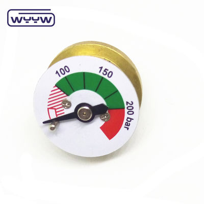 Display analog pengukur tekanan mini yang dapat disesuaikan untuk pengukuran yang tepat 23mm 25mm 28mm 38mm