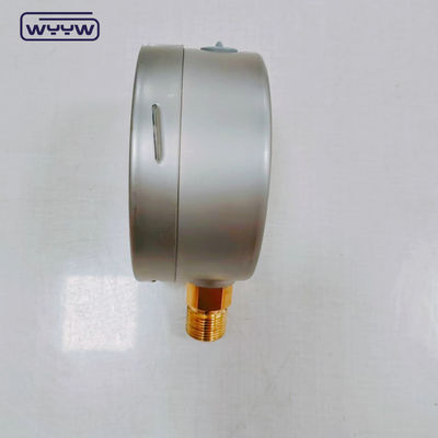 Minyak yang tersedia Pengisian Fosfor Perunggu Bourdon Tube Material Pressure Gauge Manometer untuk pengukuran presisi tinggi