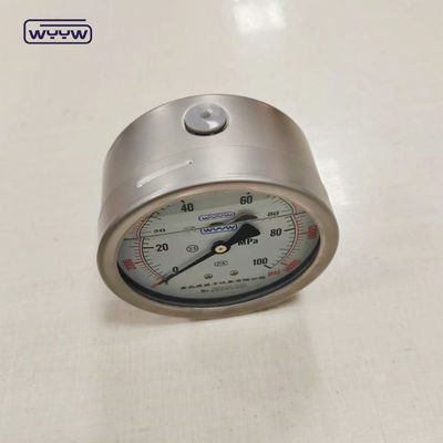 11 Tahun Pengalaman Produksi Pressure Gauge Manometer 0-100Mpa Pressure Range Bagian Bawah Back Mount