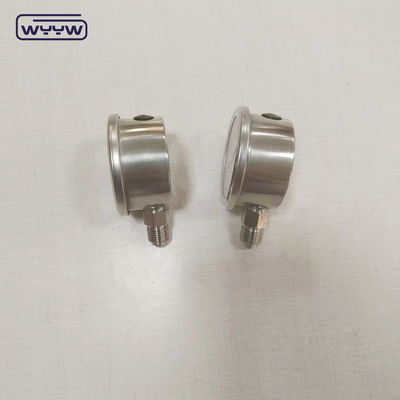 Stainless Steel Bourton Tube Liquid Gauge 1/4&quot; 1/2''BSP/PT/NPT/G/M Thread ±1.6% dari skala penuh