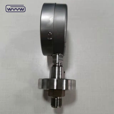 Aluminium Dial Material Kimia Diafragma Pompa Pressure Gauge OEM