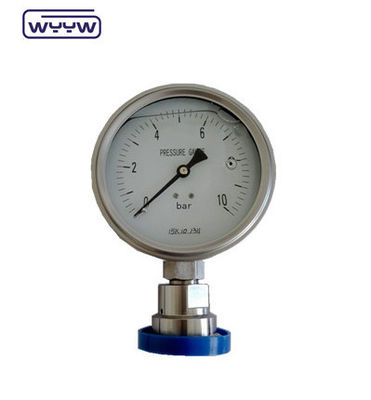 Aluminium Dial Bourdon Tube Pressure Gauge Untuk Pengukuran Tekanan yang Tepat Dalam Tugas Berat