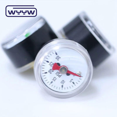 Cetak yang akurat sesuai permintaan Dial Tekanan Kecil Dengan Skala 1/8 'G NPT / M Thread