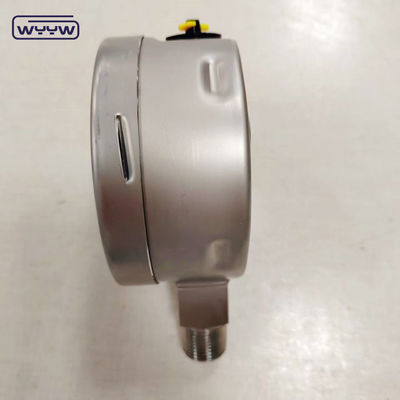 Pengukur Tekanan dengan Casing Bayonet Ss304, Ulir ss316, Gliserin, Kaca Pengaman, dan Jarum Penunjuk yang Dapat Disesuaikan