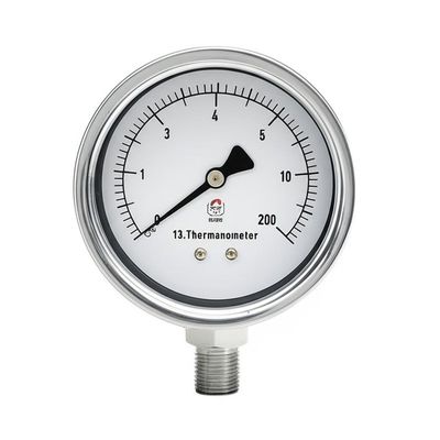 Termomanometer Pengukur Tekanan Suhu Tinggi dengan Ukuran Dial 2.5"-4", Rentang Tekanan 0-16 Bar, dan Ukuran Koneksi 1/4"-1/2"