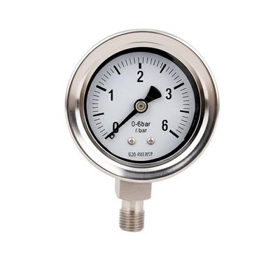 Panel Mount Pressure Gauge Manometer Featuring ±1,5 Persen Keakuratan Skala Penuh Ideal untuk di Industri dan Laboratorium Monitoring Tekanan
