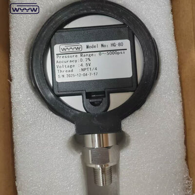 0.4% Baja Stainless Steel Penuh 5000 Psi 80mm Pengukur Tekanan Digital Manometer Digital Presisi