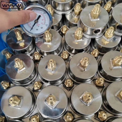 Pengukur Tekanan Vakum Baja Tahan Karat dengan Ukuran Dial 60mm dan Dudukan Belakang untuk Aplikasi Industri