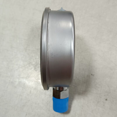 Pengukur Tekanan Hidraulik Berisi Cairan 4 inci 100mm dengan Rentang 0-2.5MPa/0-25kgf/cm² dan Desain Tahan Guncangan