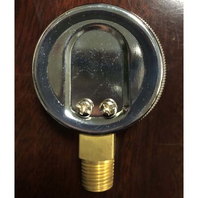 Oxygen Pressure Gauge 2 inci dengan kisaran 0-4000 PSI Oxygen-Safe Certified untuk aplikasi gas alam dan LPG