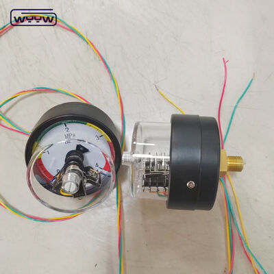 Pengukur Tekanan Kontak Listrik 63mm dengan Koneksi Belakang dan Rentang 4MPa untuk Aplikasi Industri