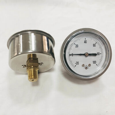 2.5 inci 60mm -20~100cmH2O Kapsul Pressure Gauge