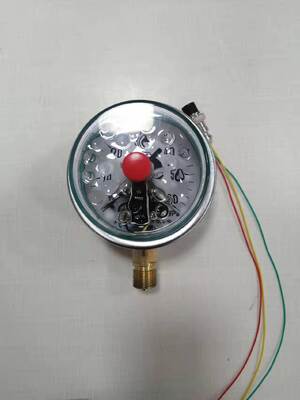 Pengukur tekanan elektronik dengan bantuan magnet dengan ukuran 100 mm dan isi silikon untuk pengukuran yang akurat