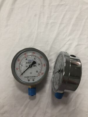 Pengukur Uji Tekanan Gas 40°F Hingga 140°F Dengan Bahan Tabung Bourdon Perunggu Fosfor Direkayasa Untuk Kontrol Tekanan yang Tepat